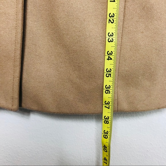 Club Monaco Tan Wool Mid-length Button Coat L - Picture 8 of 8
